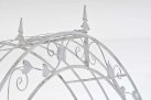 Biały patynowany  Łuk różany pergola ogrodowa EMM metaloplastyka