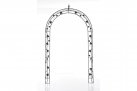 Łuk różany pergola ogrodowa EMM metaloplastyka brąz metaliczny