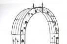 Łuk różany pergola ogrodowa EMM metaloplastyka brąz metaliczny