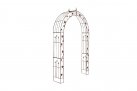 Łuk różany pergola ogrodowa EMM metaloplastyka brązowy antyczny rdzawy