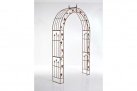 Łuk różany pergola ogrodowa EMM metaloplastyka brązowy antyczny rdzawy