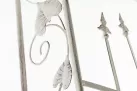 Kremowy patynowany  Łuk różany pergola ogrodowa EMM metaloplastyka