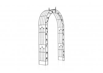 Łuk różany pergola ogrodowa EMM metaloplastyka brąz metaliczny