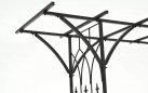 Pergola ogrodowa łuk różżany czarny malowany proszkowo MILET