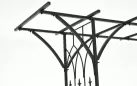 Pergola ogrodowa łuk różżany czarny malowany proszkowo MILET