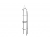 Czarny stojak kolumna metalowa na rośliny pnące ROMANCE