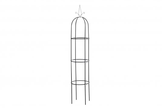 Czarny stojak kolumna metalowa na rośliny pnące ROMANCE