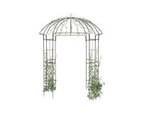 Lekki pawilon ogrodowy metalowy w kolorze metaliczny brąz keira