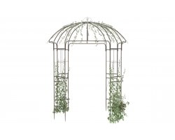 Lekki pawilon ogrodowy metalowy w kolorze metaliczny brąz keira