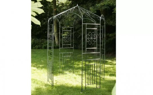 Pawilon ośmiokątny śr. 160 cm metalowy na rośliny pnące PAVIL