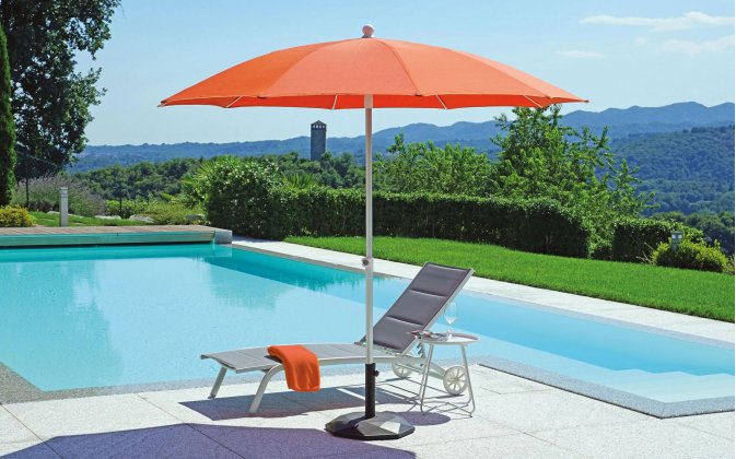 okrągły parasol z aluminiowa noga 10 kolorów pakowane po 5 szt.