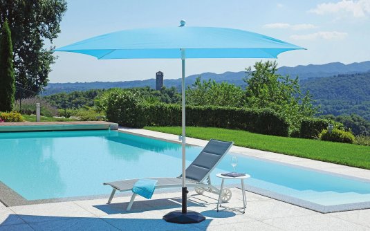 kwadratowy parasol z aluminiowa noga 10 kolorów pakowane po 5 szt. 2,5x2,5 m