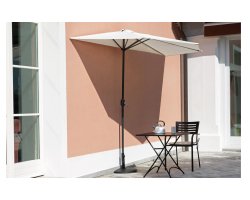 półparasol przyścienny ogrodowy MEZZO kremowy o śr. 300 m 