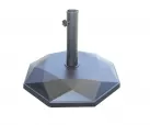 podstawa do parasola  betonowa czarna gumowana 25 kg