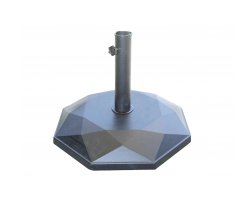 podstawa do parasola betonowa czarna gumowana 25 kg