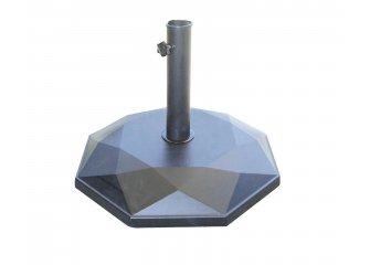 podstawa do parasola  betonowa czarna gumowana 25 kg
