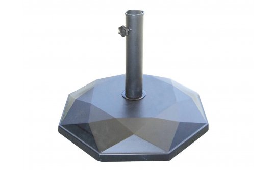 podstawa do parasola betonowa czarna gumowana 25 kg