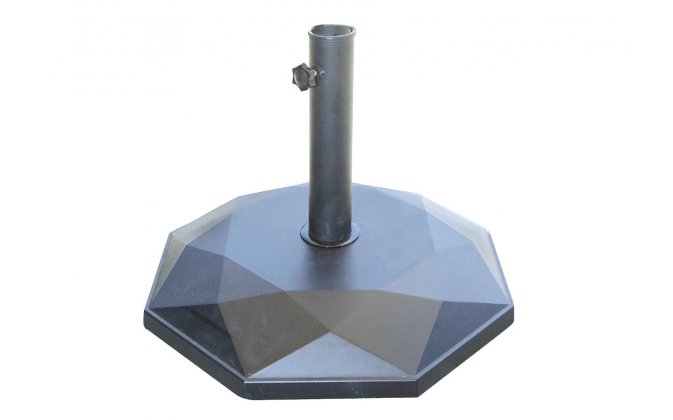podstawa do parasola betonowa czarna gumowana 25 kg
