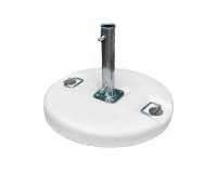 Podstawa cementowa Ø54 cm z rurą Ø55 mm – biała