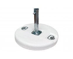 Podstawa cementowa Ø54 cm z rurą Ø55 mm – biała
