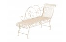 szezlong ogrodowy kremowy patynowany