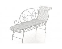 szezlong ogrodowy biały antyczny vintage KARTAGENA