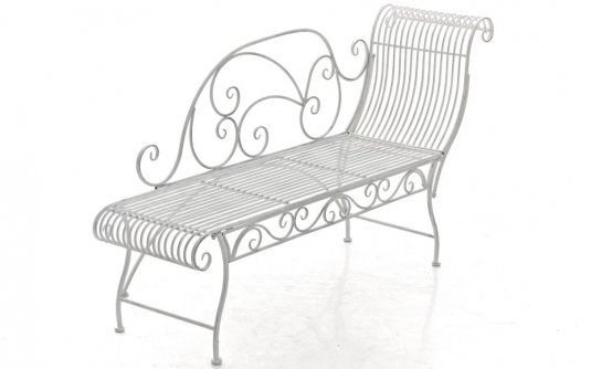 szezlong ogrodowy biały antyczny vintage KARTAGENA szezlong ogrodowy biały antyczny vintage KARTAGENA