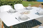 blat stołu biały aluminiowy