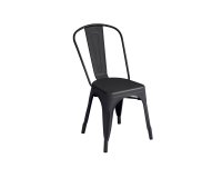 METALL grafitowe krzesło ogrodowe z blachy galwanizowanej – horeca