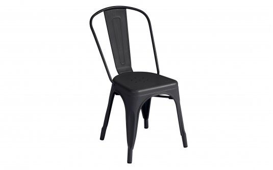 METALL grafitowe krzesło ogrodowe z blachy galwanizowanej – horeca METALL grafitowe krzesło ogrodowe z blachy galwanizowanej – horeca