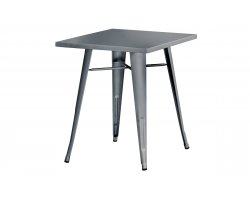 Stół ogrodowy z blachy galwanizowanej 60×60 srebrny