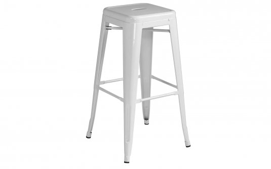 Metalowy hoker uindustrialny ABELO kremowy