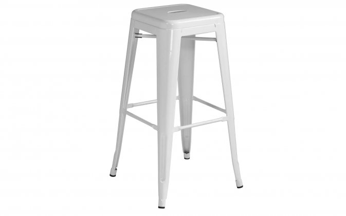 Metalowy hoker uindustrialny ABELO kremowy