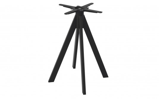 BA008N Podstawa stołu stalowa 4 nogi – czarna – 60×60×72 cm – horeca