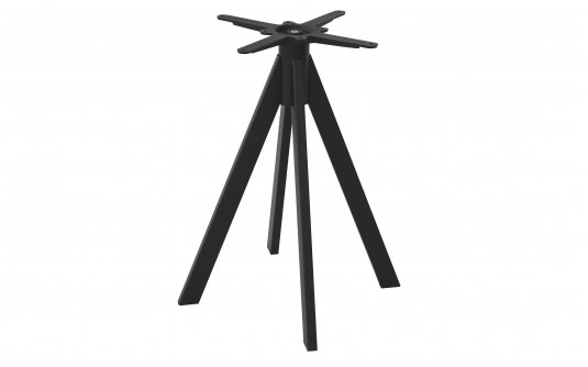 BA008N Podstawa stołu stalowa 4 nogi – czarna – 60×60×72 cm – horeca