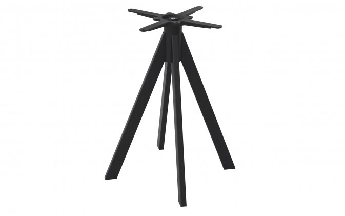 BA008N Podstawa stołu stalowa 4 nogi – czarna – 60×60×72 cm – horeca