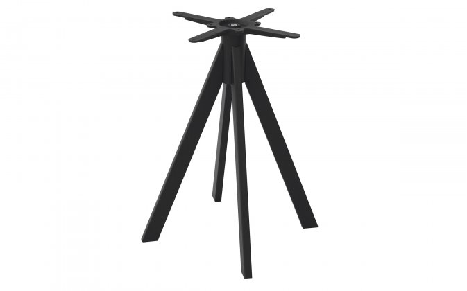 BA008N Podstawa stołu stalowa 4 nogi – czarna – 60×60×72 cm – horeca