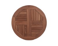 Blat teakowy PTT70 – okrągły Ø70 cm – do podstaw BA003, BA006, BA201 – horeca