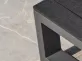Zestaw wypoczynkowy mebli aluminiowych na taras MALLORCA - ciemnoszary - czarny kompozyt