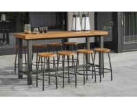 stół barowy 210 cm z 8 hokerami CANADA