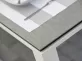 Stół aluminiowy na taras CONCEPT 180x90 biały blat ceramiczny
