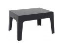 Stół kawowy z polipropylenu czarny 70x43 cm