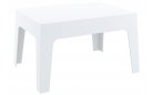 Stół kawowy z polipropylenu biały 70x43 cm
