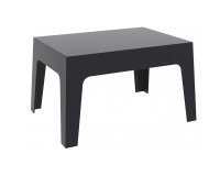 Stół kawowy z polipropylenu czarny 70x43 cm