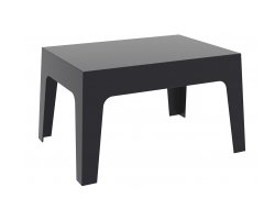 Stół kawowy z polipropylenu czarny 70x43 cm