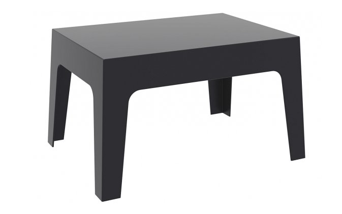 Stół kawowy z polipropylenu czarny 70x43 cm