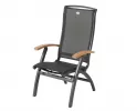 Ekskluzywny fotel pozycyjny do 150 kg ogrodowy aluminiowy DAVINCI Hartman