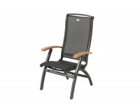 Ekskluzywny fotel pozycyjny do 150 kg ogrodowy aluminiowy DAVINCI Hartman