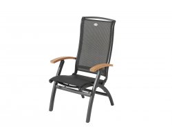 Ekskluzywny fotel pozycyjny do 150 kg ogrodowy aluminiowy DAVINCI Hartman