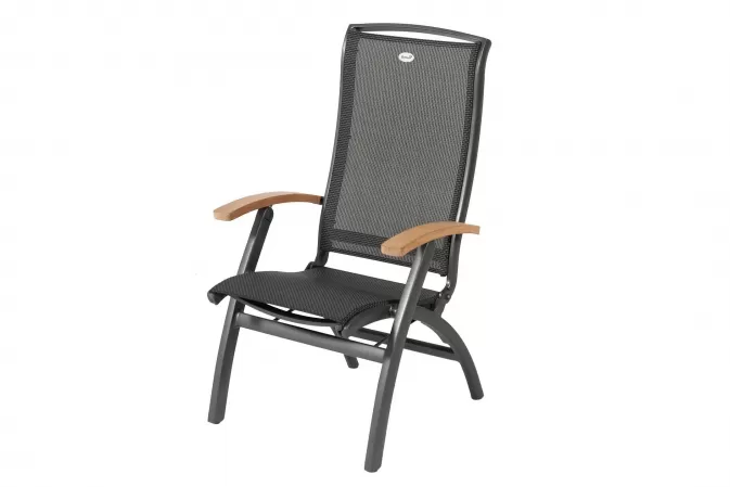 Ekskluzywny fotel pozycyjny do 150 kg ogrodowy aluminiowy DAVINCI Hartman